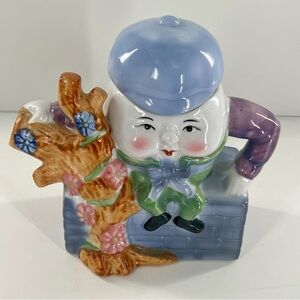 Vintage Feitx HUMPTY DUMPTY TEAPOT CERAMIC WITH LID FOR DECORATIVE PURPOSES